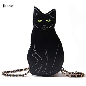 LUI SUI Womens Black Cat Purse Crossbody Bags Girls Bat Wing Spider Web Shoulder Bags Flamingo Animal Purse Chic Clutch Bags