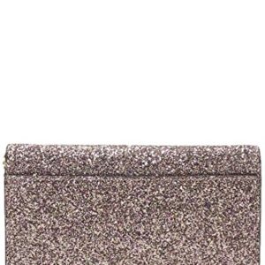 Kate Spade New York Pink Glitter Sunset Lane Milou Wallet Clutch + Chain