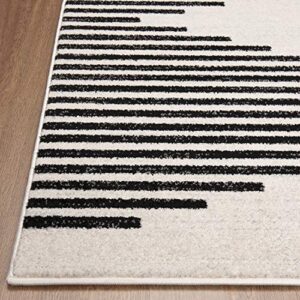 Poly and Bark Mekko 6'x9' Area Rug, 6' x 9', Mist White