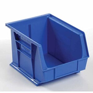 Hanging & Stacking Storage Bin 8-1/4 x 10-3/4 x 7, Blue - Lot of 6