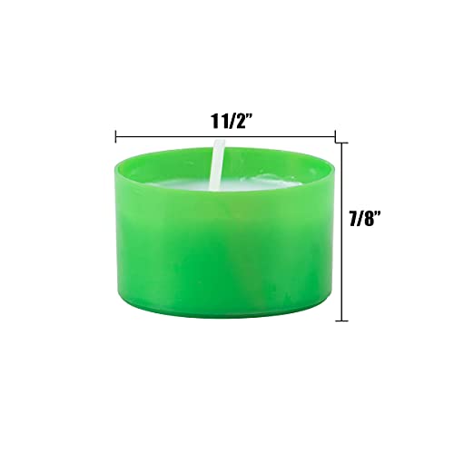 Stonebriar 96 Pack Multicolor Unscented 6 to 7 Hour Long Burning Tea Light Candles