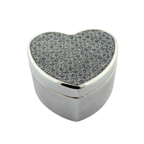 Arras De Boda Gift Set | Comes with Coins | 9 Styles | Wedding Metal Boxes Spanish Matrimony Ceremony (Heart Shaped with Checkerboard)