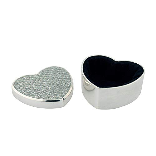 Arras De Boda Gift Set | Comes with Coins | 9 Styles | Wedding Metal Boxes Spanish Matrimony Ceremony (Heart Shaped with Checkerboard)