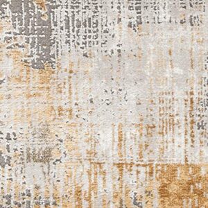 SAFAVIEH Craft Collection 6'7" x 9' Grey/Beige CFT874G Modern Abstract Non-Shedding Living Room Bedroom Dining Home Office Area Rug