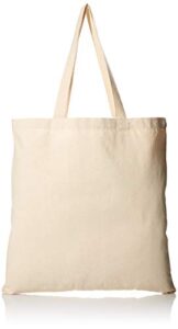 (12 pack) 1 dozen – heavy cotton canvas tote bag (natural)