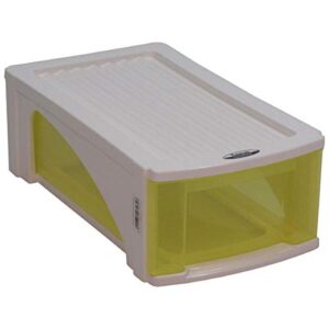 redmon since 1883 b5 designer single stackable drawer storage bins, yellow