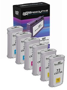 speedyinks compatible replacements for hp 72 ink cartridge high yield (2 cyan, 2 magenta, 2 yellow, 6-pack) for use designjet t1100, t1120, t1200, t610, t620, t770, sd pro mfp, t1100ps, t1120 sd-mfp