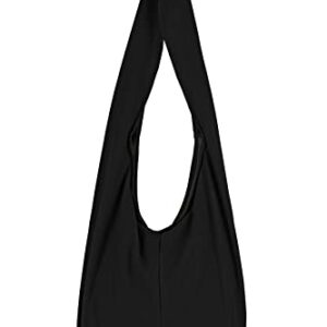 Your Cozy Boho Purses and Handbags Handmade Cotton Bag for Unisex (Cotton Black)