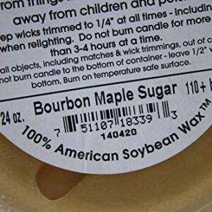 Swan Creek 100% American Soybean 24 Oz. Jar Candle - Bourbon Maple Sugar