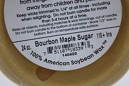 Swan Creek 100% American Soybean 24 Oz. Jar Candle - Bourbon Maple Sugar