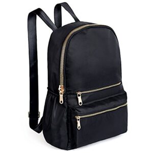 uto fashion backpack oxford waterproof cloth nylon rucksack school college bookbag shoulder purse black