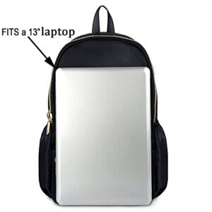 UTO Fashion Backpack Oxford Waterproof Cloth Nylon Rucksack School College Bookbag Shoulder Purse Black