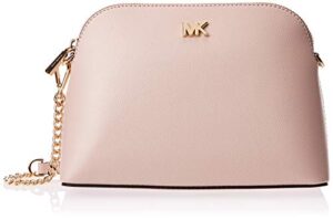 michael michael kors large zip dome crossbody soft pink one size