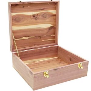 Cedar Essence Sweater/Storage Box with Lid & Dual Clasps UNFINISHED