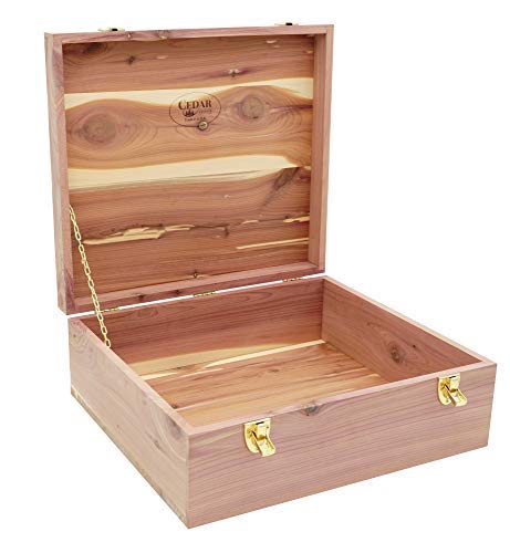 Cedar Essence Sweater/Storage Box with Lid & Dual Clasps UNFINISHED