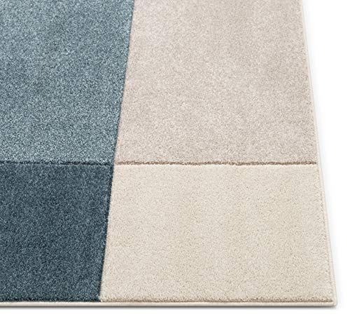 Well Woven Ruby Constance Multi Mid-Century Modern Geometric Boxes 5'3" x 7'3" Area Rug, 5 ft 3 in x 7 ft 3