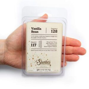 Shortie's Candle Company Vanilla Bean Wax Melts Bulk Pack - Formula 117-4 Highly Scented Bars - Made with Natural Oils - Bakery & Food Air Freshener Cubes Collection