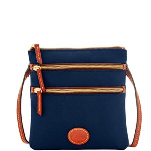 dooney & bourke nylon north south triple zip shoulder bag