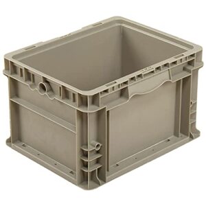 straight wall container solid – stackable nrso1215-09 gray – 12 x 15 x 9