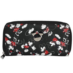 disney’s mickey and minnie mouse zip around wallet