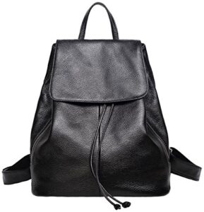 genuine leather backpack for women elegant ladies travel shoulder bag