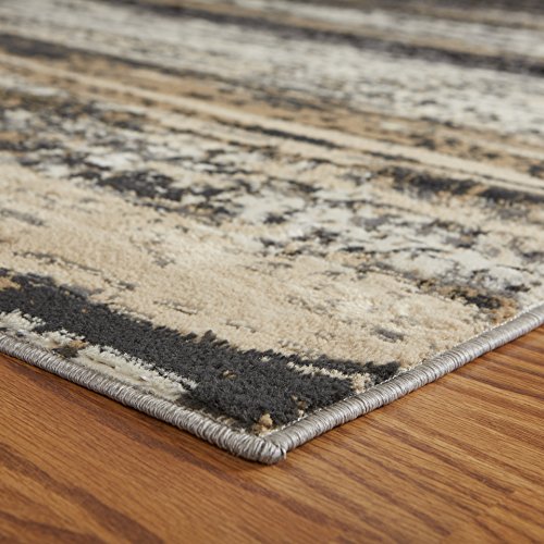 LR Home Infinity Area Rug, 5'2" x 7'2", Gray/Black