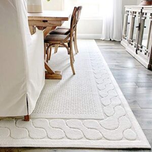 My Texas House by Orian Indoor/Outdoor Picket Fences Area Rug, 5'2" x 7'6", Natural
