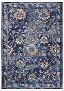 lr home gala collection area rug, 4′ x 6′, indigo multi