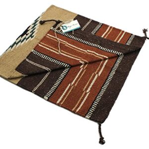 Onyx Arrow Southwest Décor Area Rug, 20 x 40 Inches, Pueblo Pattern Tan/Brown