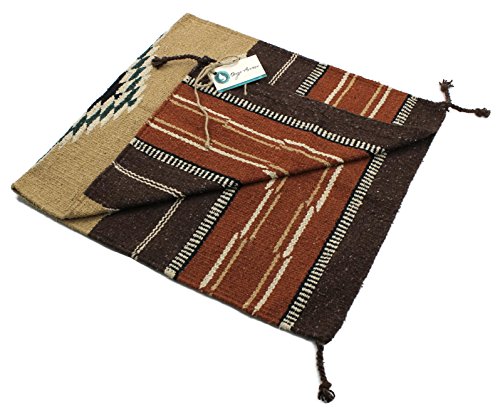 Onyx Arrow Southwest Décor Area Rug, 20 x 40 Inches, Pueblo Pattern Tan/Brown