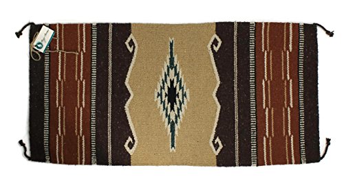 Onyx Arrow Southwest Décor Area Rug, 20 x 40 Inches, Pueblo Pattern Tan/Brown