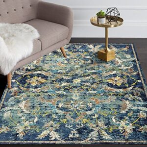 lr home gala collection area rug, 8′ x 10′, navy multi