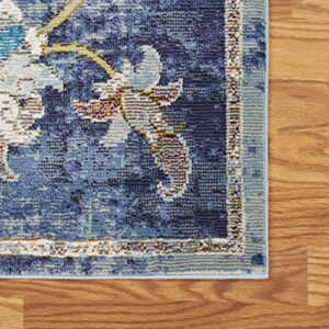 LR Home Gala Collection Area Rug, 8' x 10', Navy Multi