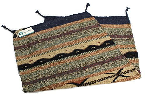 Onyx Arrow Southwest Décor Area Rug, 20 x 40 Inches, Pueblo Pattern Tan/Multi Stripes