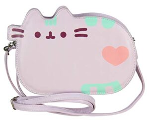 pusheen the cat cross body purse shoulder bag – purple pastel