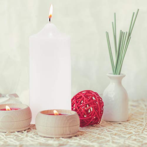 Super Z Outlet 3" x 9" Unscented White Pillar Candle for Weddings, Home Decoration, Spa, Relaxation, Smokeless Cotton Wick. (1 Candle)