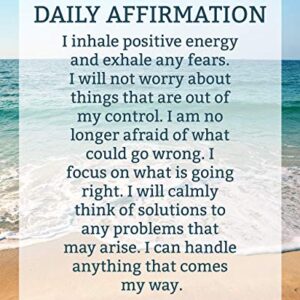 "Daily Affirmations- Self Talk"-8 x 10" Inspirational Poster Print. Motivational Wall Art-Ready to Frame. Ideal for Home Décor-Office Décor. Program Yourself to Win the Day! Great Gift for Graduates.