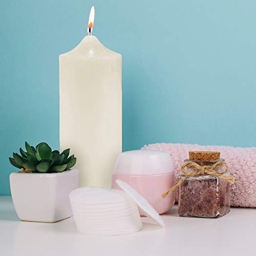 Super Z Outlet 3" x 9" Unscented Ivory Pillar Candle for Weddings, Home Decoration, Relaxation, Spa, Smokeless Cotton Wick. (1 Candle)