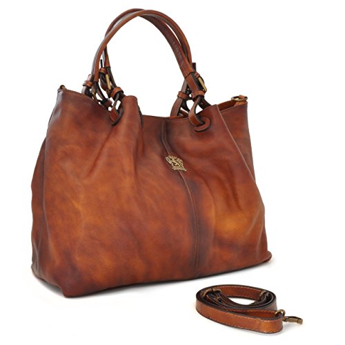 Pratesi Leather, Leather Bag for Women Collodi Woman Bag in cow leather - Bruce Blue