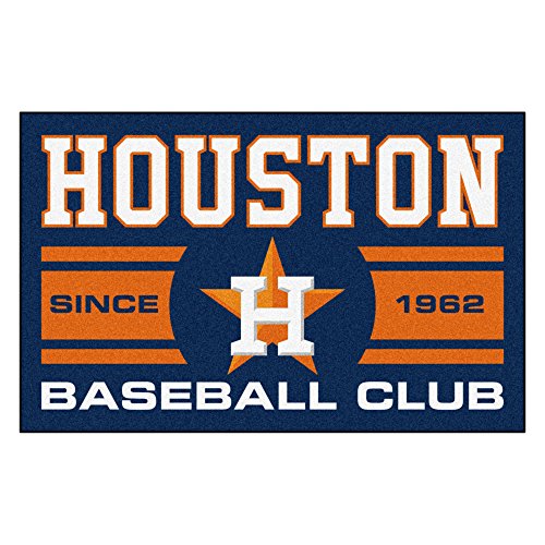 FANMATS 18469 Houston Astros Baseball Club Starter Rug, Team Color, 19" x 30"