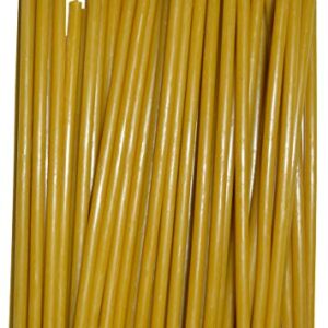 KESIS 40 Candles Made from Natural Wax (Length 6.7 inches, Diameter About 0.2 inches) Beeswax Candles for Candlelit Dinners, Churches, Festive Cakes and Home Decor