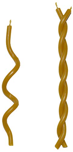 KESIS 40 Candles Made from Natural Wax (Length 6.7 inches, Diameter About 0.2 inches) Beeswax Candles for Candlelit Dinners, Churches, Festive Cakes and Home Decor