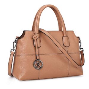 kattee genuine leather handbags for women, soft hobo satchel shoulder crossbody bags ladies purses