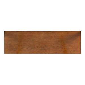 Kate and Laurel Kercheval Modern Wood Shelf, 15"x 32", Walnut Brown and Gold, Practical Mid-Century Wall Decor