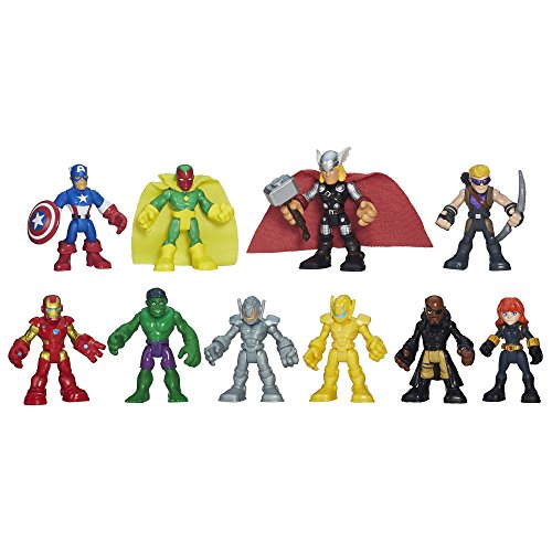 Playskool Heroes Marvel Super Hero Adventures Ultimate Super Hero Set, 10 figures, Ages 3-7 (Amazon Exclusive)