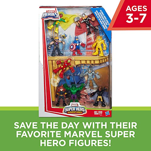 Playskool Heroes Marvel Super Hero Adventures Ultimate Super Hero Set, 10 figures, Ages 3-7 (Amazon Exclusive)