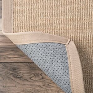 nuLOOM Orsay Machine Woven Sisal Area Rug, 8' x 10', Beige