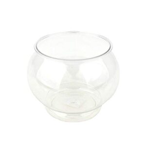 homeford plastic fish bowl container, clear, 4-1/2-inch
