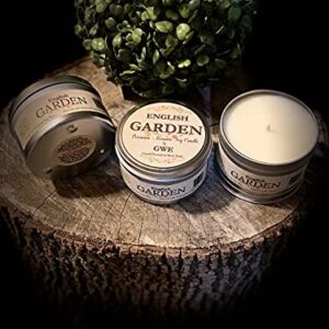 English Garden - Floral Aromatherapy Soy Candle for Stress Relief, Relaxation, Anxiety, Comfort & Sleep- Mixed Scents of Lilac, Rose & Jasmine-Soy Wax Infused w/Natural Oils, Made in The U.S.A.