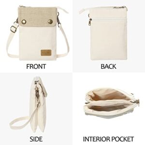 AOCINA Small Crossbody Bags for Women Cell Phone Purse Thread Wallet Crossbody Bag for Teen Girls(A-Black)